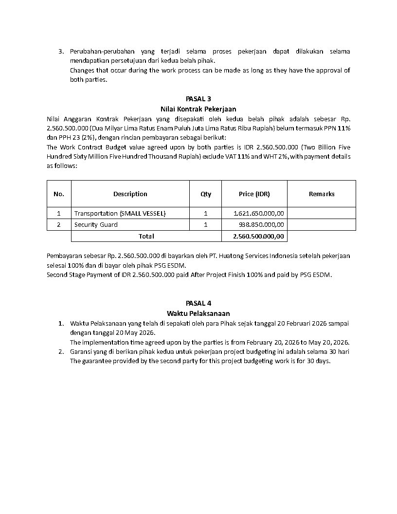 kontrak kerja transportation & security guard nsi hsi psg esdm jayapura page2